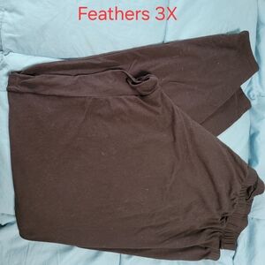 Feathers Black Leggings
